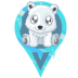 Baby Polar Bear Virtual Icon
