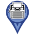 Flat Typewriter Icon